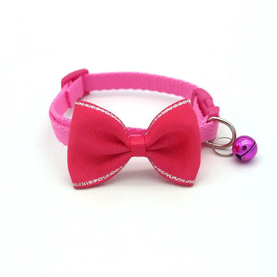 Bow and Bell Pet Collar