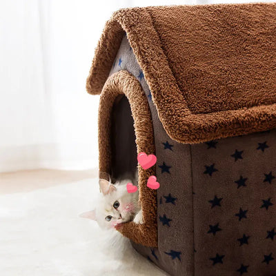 Soft Winter Pet Bed House