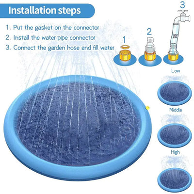 Summer Pet Toy Splash Sprinkler Pad