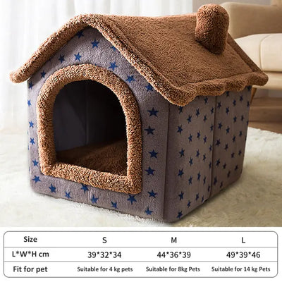 Soft Winter Pet Bed House