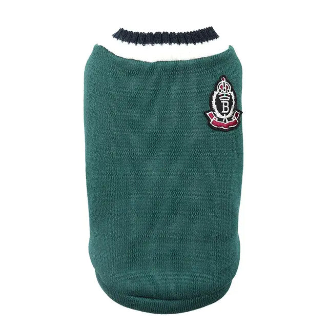 College Style Warm Pet Clothes